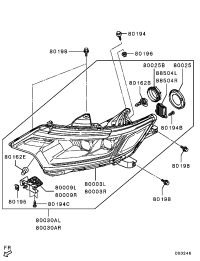8301D021-SUPPORT,HEADLAMP,LH