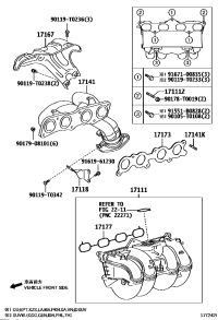 171730C010-GASKET EXHAUST