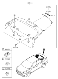 85610B3100RYN-TRIM ASSY-PACKAGE TRAY RR