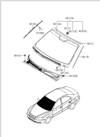 861103K090-GLASS ASSY-W/SHLD