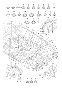 4M0802845B-Mounting point, automobile jack