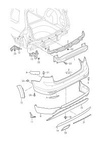 5G9807305E-HOOD STAY BUSH