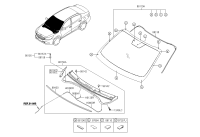 86110D1000-GLASS ASSY-WINDSHIELD