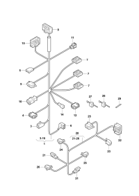 5ND971369A-Wire, back adjust for car models with power seat adj