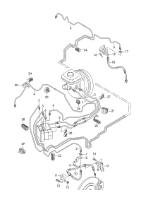 4M0611845N-Bracket, brake hose