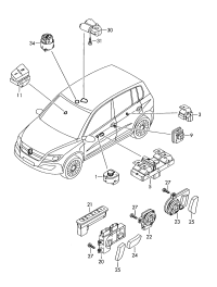 5ND959565A-MIRROR SWITCH/VW/PASSAT/JETTA