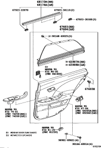 676300N100E2-BOARD SUB-ASSY, REAR DOOR TRIM, RH