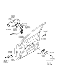 824953K000-BRKT-FR O/S HANDLE SUPPORT,RH
