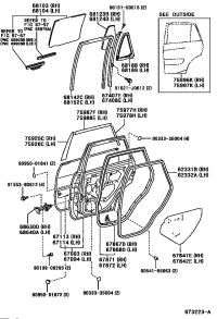 6815242021-RUN, RR DOOR GLASS