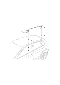 5NG860043-Rack assy-roof rack
