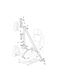 5NG857705-3-point s/belt w h o * * * * * *