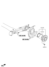 527103X000-Hub assy-rr wheel