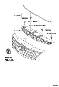 531110K700-GRILLE, RADIATOR