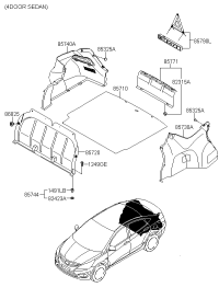 857100U501RY-MAT ASSY-LUGGAGE COVERING