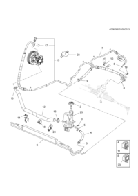 23267555-Cap, power steering liquid reservoir