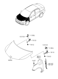 663114X000-Panel-fender, lh