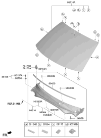 86110J1000-GLASS ASSY-W/SHLD