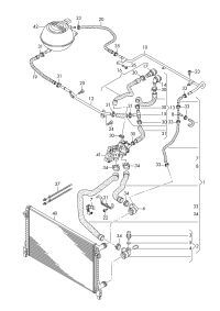 L5QD122073B-RADIATOR HOSE/A3/GOLF/JETTA