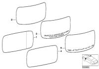 51168408810-Mirror glass heated convex rh