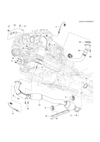 12609878-Gasket, catalytic converter
