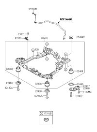 624051F050-CROSSMEMBER COMPL(ASSY)