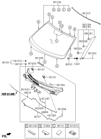 861312V000-Weatherstrip, fr. wind