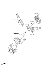 93410H7020-SWITCH ASSY-LIGHTING & T/SIG