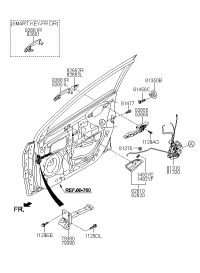 793800U000-CHECKER ASSY-FR DOOR