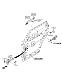 79480B8000-CHECKER ASSY-RR DR L