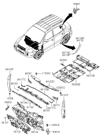 841422E300-INSULATOR-FENDER RH