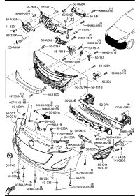 C51350A10B-COVER,TOWING HOOK-BU