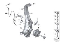 31206864571-WHEEL HUB WITH BEARING/G30
