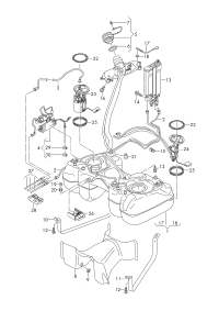 5QF201060L-Tank, fuel (22mm)
