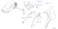 G6631DF3AA-Pillar-rear, inner lh