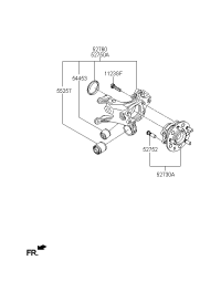 52710B3000-CARRIER ASSY-RR AXLE LH