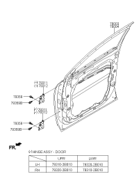 793202B010-HINGE ASSY-FR DR RH