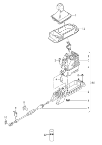 5QD713025E-Gear shifting mechanism