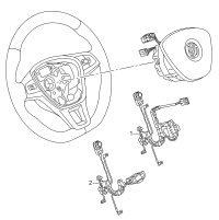 5G0971584A-Harness, for air bag steering wheel w/multi button