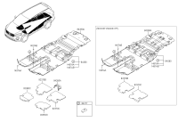 84280C5000WK-CARPET ASSY-REAR FLOOR