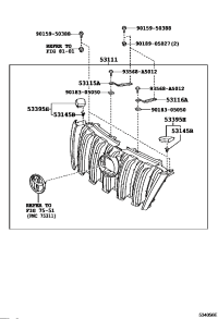 5310160B80-GRILLE RADIATOR