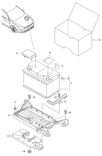 5QF915331A-CARRIER, BATTERY