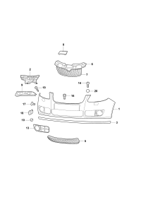 5JD853651C-GRILLE RADIATOR