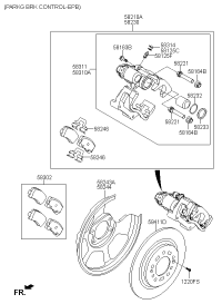 583113VA50-CALIPER KIT-RR BRAKE,RH