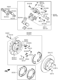 583023ZA00-Pad kit-rear disc brake