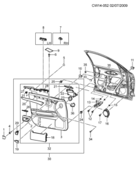 9015962-Cap, rr dr I /s bolt (10.515)