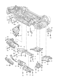 8K0803183C-Bracket, for deck board joint