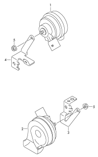 7N0951182B-Bracket, signal horn