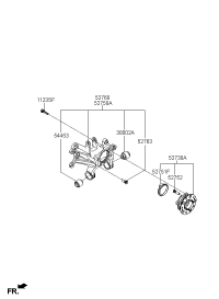 52710D6000-CARRIER ASSY-RR AXLE LH