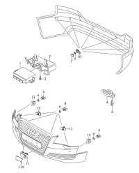 4H0919289D-Bracket-sensor:
