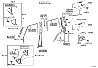 6255160040E0-GARNISH, REAR SEAT SIDE, RH